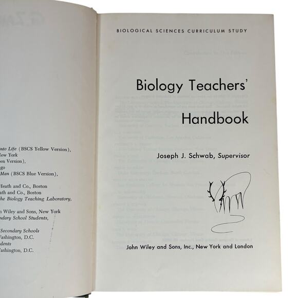 VTG 1963 "Biology Teacher Handbook" by Joseph Scawb Third Edition HC Textbook - Picture 11 of 16